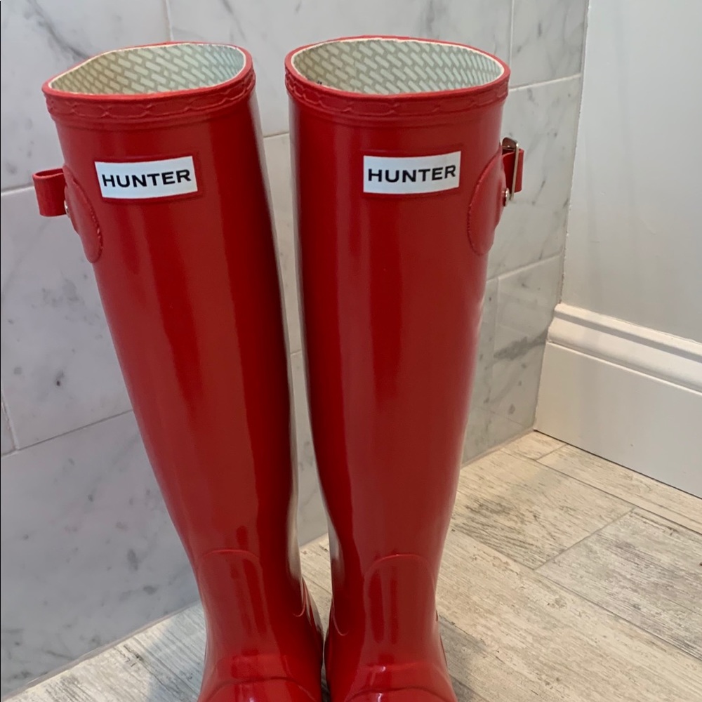 Red Hunter Boots
